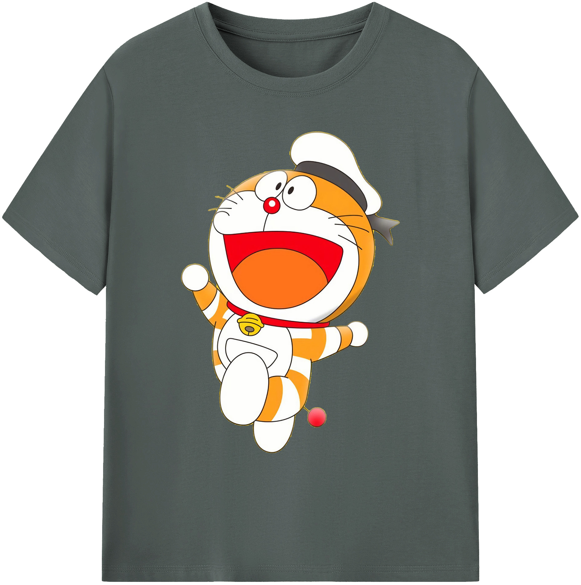 （画像用） ドラえもん Doraemon 綿100％ メンズ半袖Tシャツ｜肌触りやわらか＆通気性